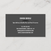 Pistool Target, Gunsmith, Gunstore Visitekaartje (Achterkant)