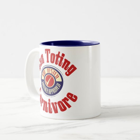 Pistool Toting Carnivore Mok (Voorkant links)