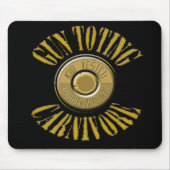 Pistool Toting Carnivore Shell Casing Muismat (Voorkant)