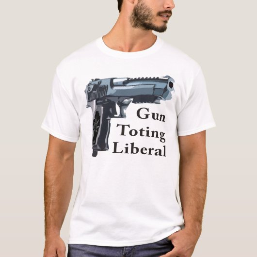 Pistool Toting Liberal T-shirt (Voorkant)