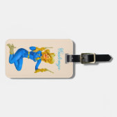 Pistool-toting Pin-up Cowgirl Thunder_Cove Bagagelabel (Voorkant horizontaal)