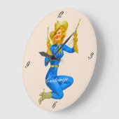 Pistool-toting Pin-up Cowgirl Thunder_Cove Grote Klok (Hoek)