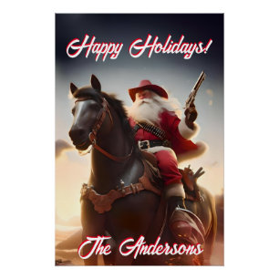 Pistool Toting Sinterklaas Kerstmis Perfect Poster