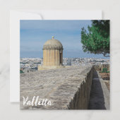 Pistool turret op de oude muren in Valletta, Malta (Voorkant)