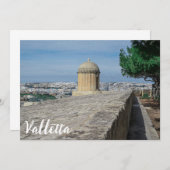 Pistool turret op de oude muren in Valletta, Malta (Voorkant / Achterkant)