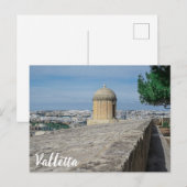 Pistool turret op de oude muren in Valletta, Malta Briefkaart (Voorkant / Achterkant)