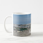 Pistool turret op de oude muren in Valletta, Malta Koffiemok (Links)