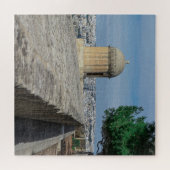 Pistool turret op de oude muren in Valletta, Malta Legpuzzel (Horizontaal)