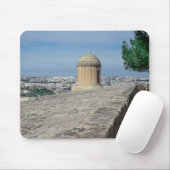 Pistool turret op de oude muren in Valletta, Malta Muismat (Met muis)