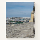 Pistool turret op de oude muren in Valletta, Malta Notitieboek (Achterkant)