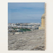 Pistool turret op de oude muren in Valletta, Malta Planner (Achterkant)