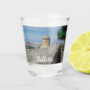 Pistool turret op de oude muren in Valletta, Malta Shot Glas