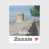 Pistool turret op de oude muren in Valletta, Malta Sticker (Vel)