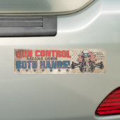 Pistool: tweeduizend Retro Bumpersticker (Op auto)