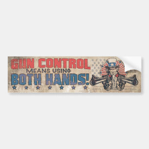 Pistool: tweeduizend Retro Bumpersticker