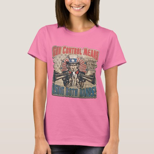 Pistool: tweeduizend Retro T-shirt (Voorkant)