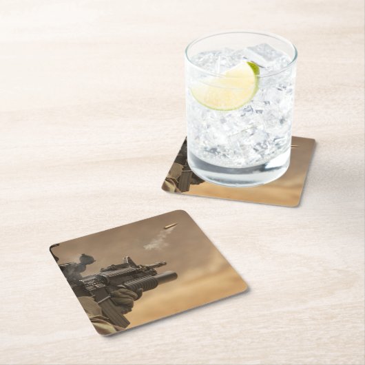 Pistool uitwerpschaal kartonnen onderzetters (Insitu)