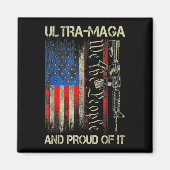 Pistool USA Flag Patriots Ultra MAGA en Prouwe Magneet (Voorkant)