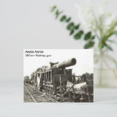 Pistool van de Eerste Wereldoorlog     Anzio Annie Briefkaart (Staand voorkant)