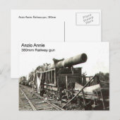 Pistool van de Eerste Wereldoorlog     Anzio Annie Briefkaart (Voorkant / Achterkant)