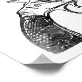 pistool van de liefde voor roken : regenboog : poster (Hoek)