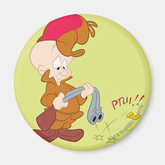 PISTOOL van ELMER FUDD™ mislukt Magneet (Voorkant)