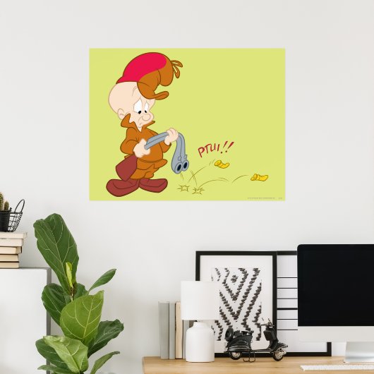PISTOOL van ELMER FUDD™ mislukt Poster (Thuiskantoor)