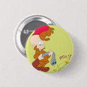 PISTOOL van ELMER FUDD™ mislukt Ronde Button 5,7 Cm (Voorkant /achterkant)