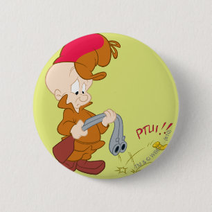 PISTOOL van ELMER FUDD™ mislukt Ronde Button 5,7 Cm