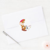 PISTOOL van ELMER FUDD™ mislukt Ronde Sticker (Envelop)
