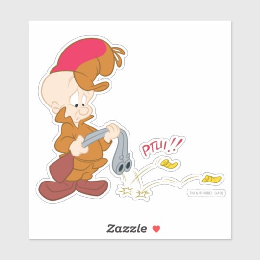 PISTOOL van ELMER FUDD™ mislukt Sticker (Vel)