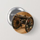 Pistool van Gatlin - Burgeroorlog Ronde Button 5,7 Cm (Voorkant /achterkant)