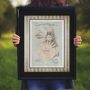 Pistool van machine-invoer Poster