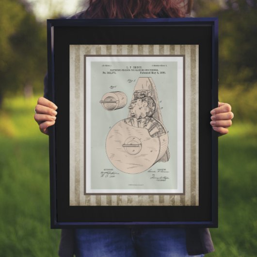 Pistool van machine-invoer Poster