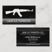Pistool van metalen en Pistolen Visitekaartjes (Voorkant / Achterkant)