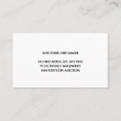 Pistool van spuitverf | Automatische services Visitekaartje (Achterkant)