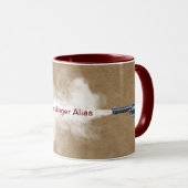 Pistool vecht in koffiehuis mok (Voorkant rechts)