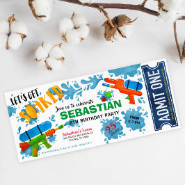 pistool verjaardagstaart kaart