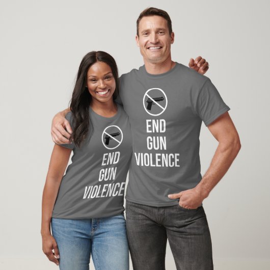 Pistool  Violence Pistool Control Draag Sinaasappe T-shirt (Unisex)