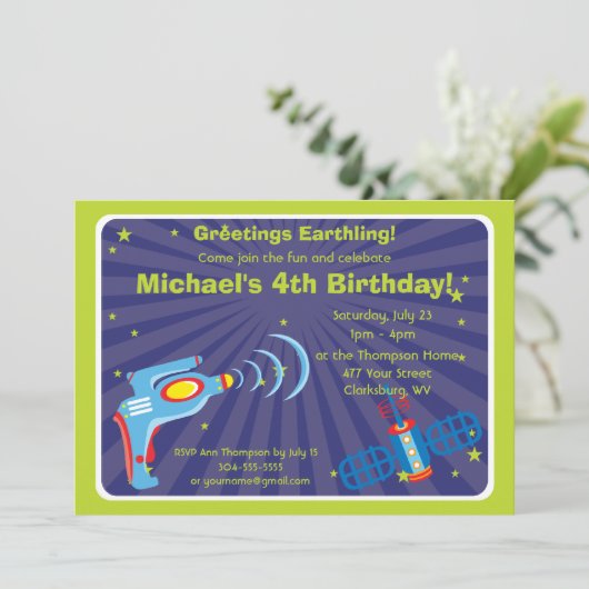 Pistool voor Alien Ray Kaart (Staand voorkant)