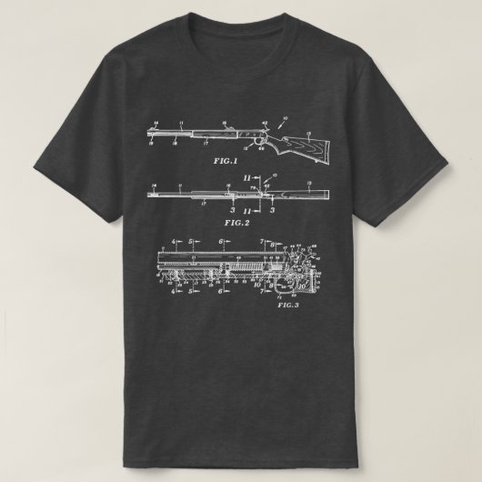  Pistool voor het jagen van Muzzle Loader BlueRifl T-shirt (Design voorkant)