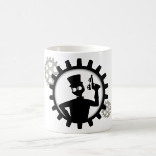 Pistool voor het vasthouden van Man van steampunk  Koffiemok