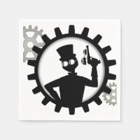Pistool voor het vasthouden van Man van steampunk 