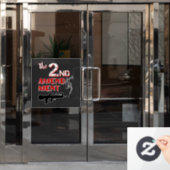 Pistool voor roken - 2e wijziging raamsticker (Kantoordeur)