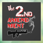 Pistool voor roken - 2e wijziging raamsticker (Vel 3)