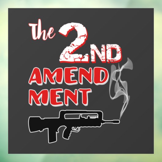 Pistool voor roken - 2e wijziging raamsticker (Vel 3)