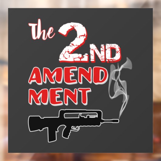 Pistool voor roken - 2e wijziging raamsticker (Vel 2)