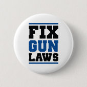 Pistool wetten herstellen ronde button 5,7 cm (Voorkant)