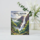 Pistyll Rhaeadr-waterval, Llanrhaeadr-ym-Mochnant Briefkaart (Staand voorkant)