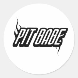 Pit Babe Ronde Sticker